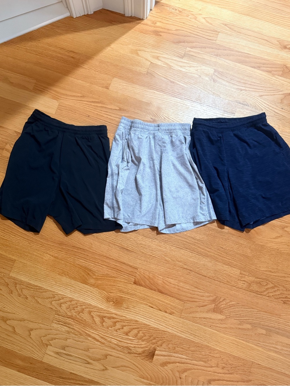 lululemon athletica Men's Pace Breaker Athletic Shorts - Black, Gray, Navy Blue